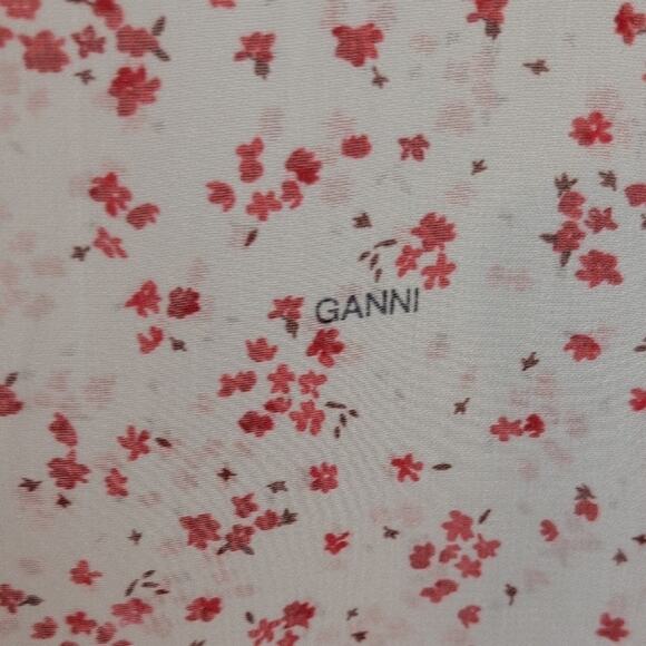 Ganni Sheer Floral Top - Picture 7 of 15